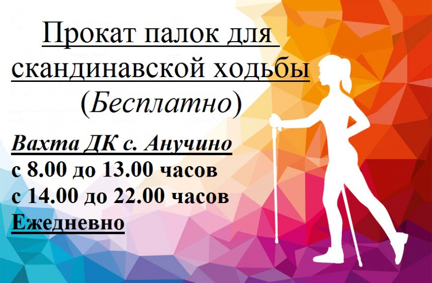 Прокат палок для скандинавской ходьбы