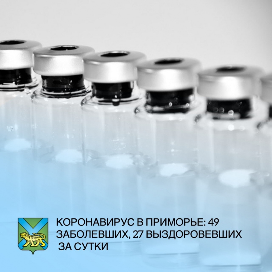 За минувшие сутки в Приморском крае диагноз "коронавирус" подтвердился еще у 49 людей