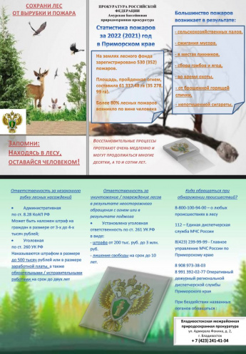 Охрана лесов от пожаров в наших руках!