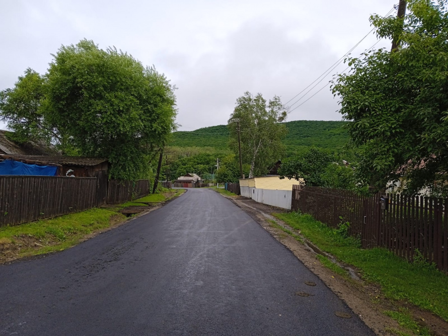 Ремонт автодороги в Анучино