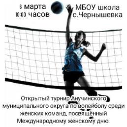 6 марта пройдет Открытый турнир по волейболу среди женских команд, посвященный Международному женскому дню
