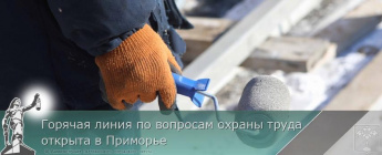 В Приморье открыта горячая линия по вопросам охраны труда