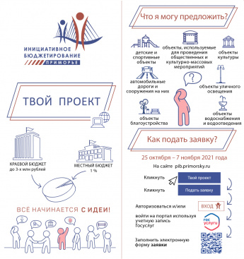 В Приморье прием заявок на конкурс «Твой проект» 2022 года - стартует 25 октября.