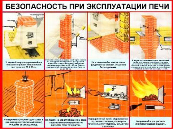 Правила пожарной безопасности при эксплуатации печного отопления