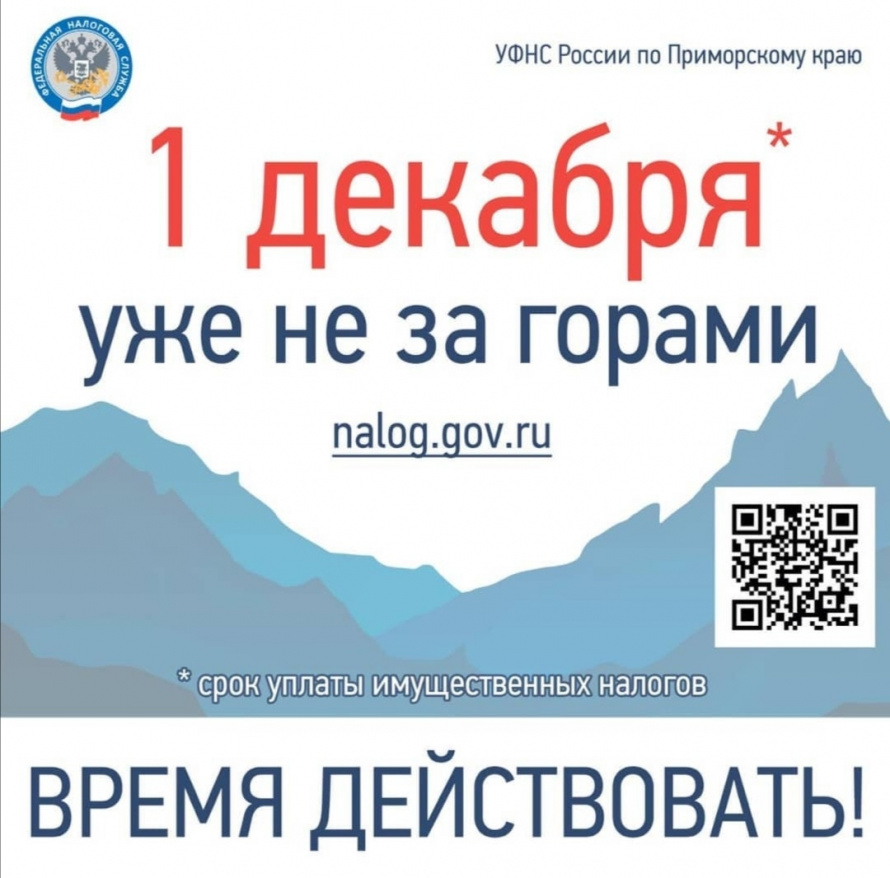 Налоговая инспекция напоминает жителям Анучинского округа.